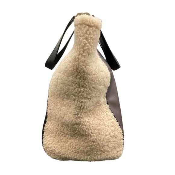 New Never Used Diane Von Furstenberg Bag Women’s 1 Size Shearling &Leather Brown - Picture 4 of 9